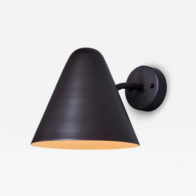 ZuZu Dark Brown Patinated Copper Wall Sconce in the Style of Jacques Binyv