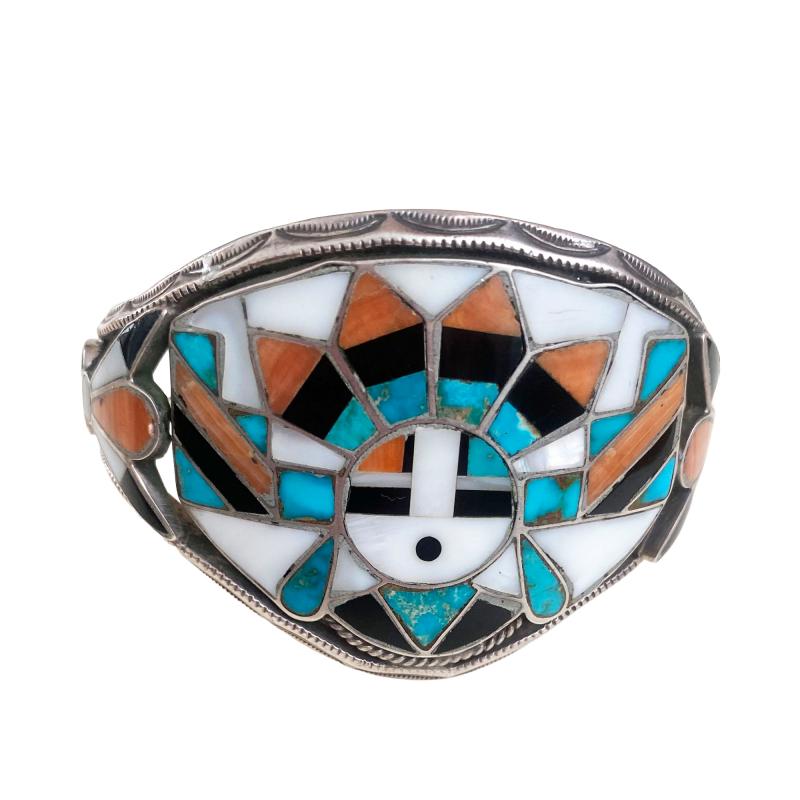 Zuni bracelet with Polik Mana design