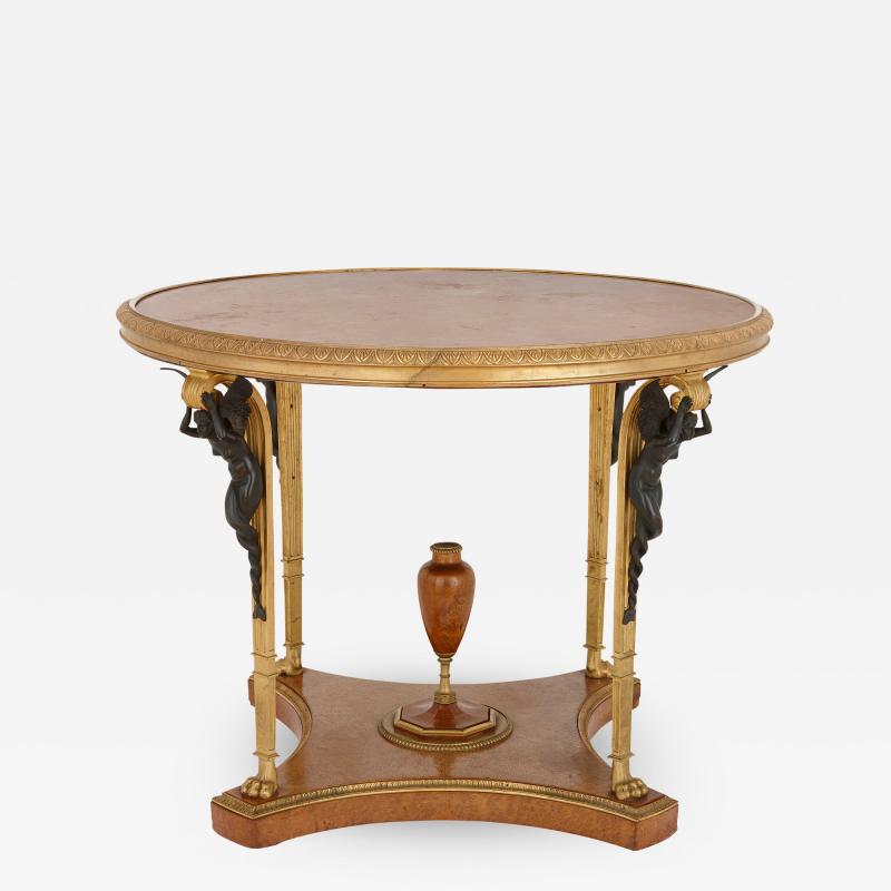 Zwiener Jansen Successeur Antique ormolu mounted centre table by Zwiener Jansen Successeur