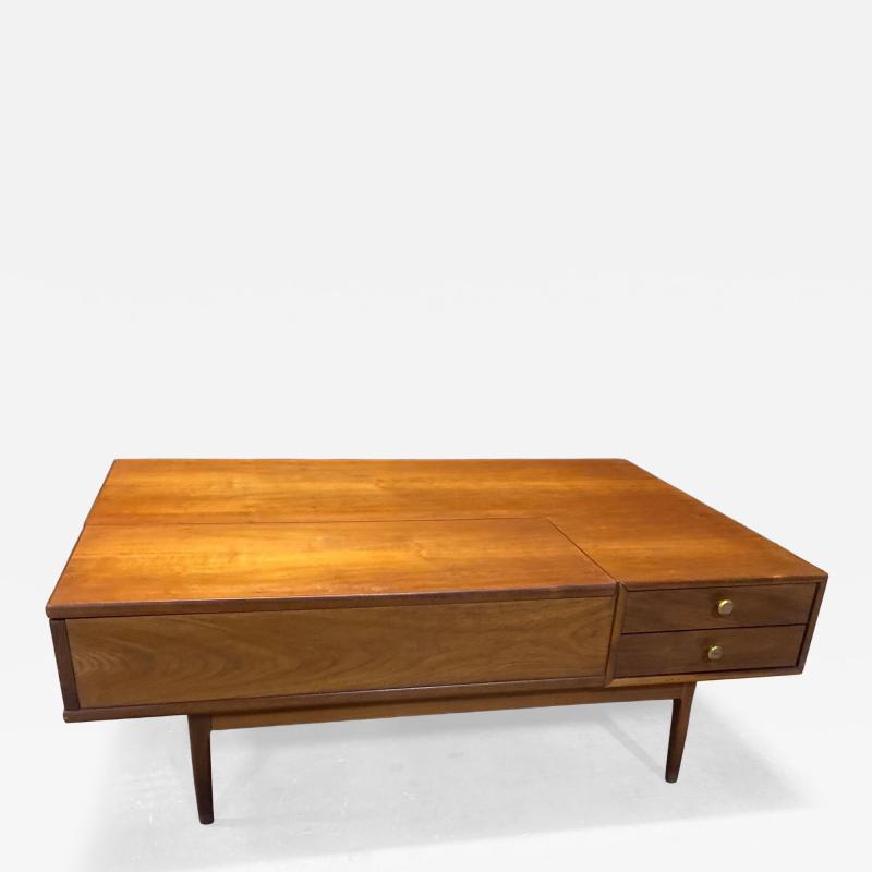 a Lovely Walnut coffee Table by Kip Stewart for the Drexel Declaration Group