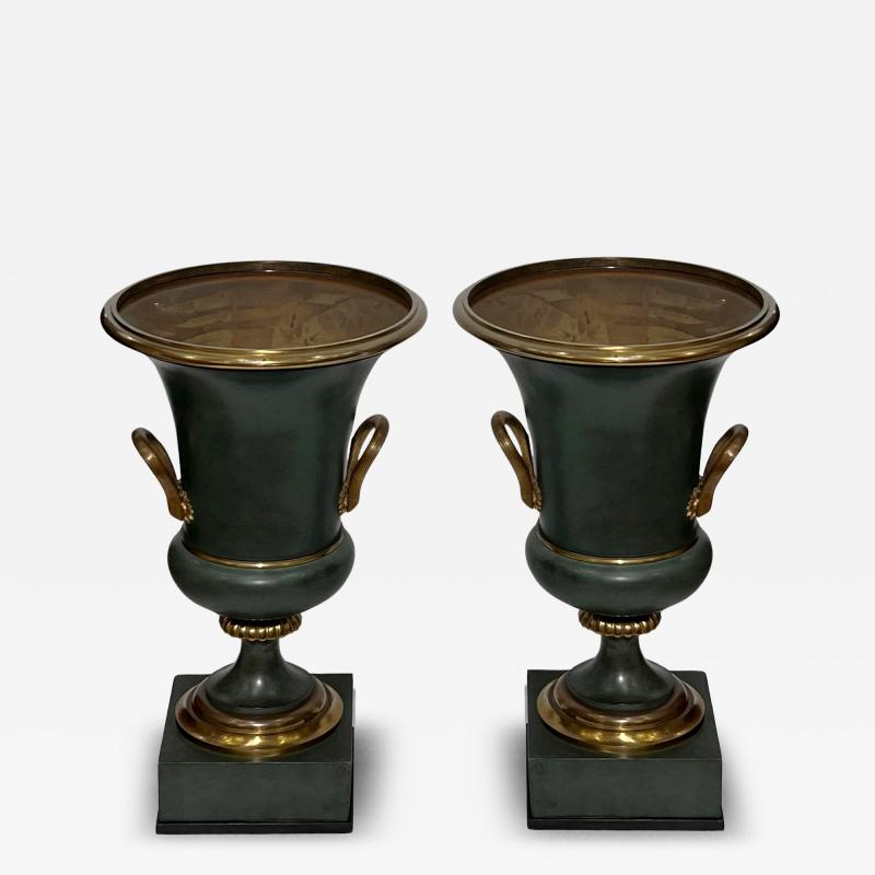 air of Medici style Empire vase lamps France circa 1940