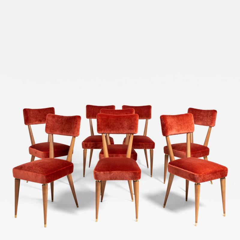 pierluigi Giordani Set of eight chairs
