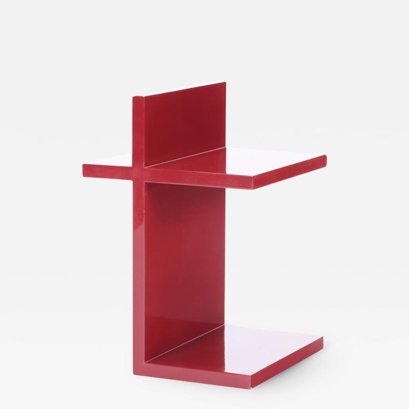 t Red Lacquered Side Table designed by Maximilian Eicke for Max ID NY