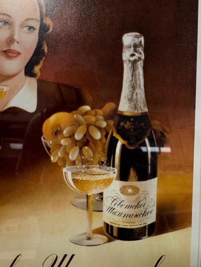 3 USSR Haute Cuisine Posters 1950 60 Caviar Chocolate and Champagne