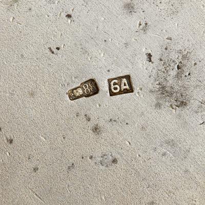  6th Artel Cloisonn enamelled silver Russian Salt by 6th Artel