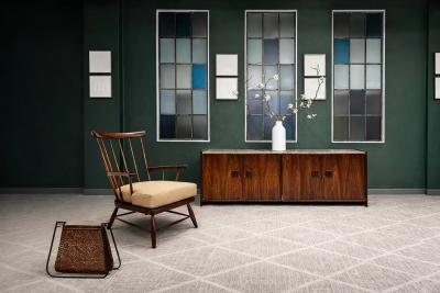  A Forma Decorativa Brazilian Modern Armchair in Imbuia Wood Cushion A Forma Decorativa