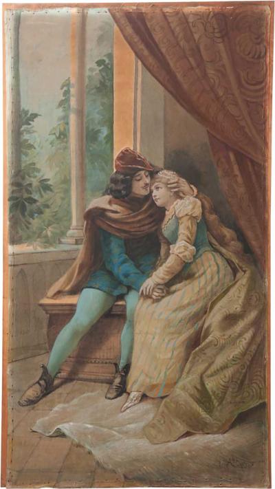  A Le Cortez 19th Century Oil on Canvas by A Le Cortez