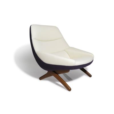  A Mikael Laursen Illum Wikkelso for Mikael Laursen Danish Lounge Chair and Ottoman