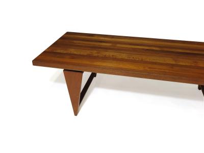  A Mikael Laursen Illum Wikkelso for Mikael Laursen Solid Teak Danish Designed Coffee Table