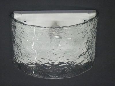  A V Mazzega 2 Pairs Italian Mid Century Modern Murano Venetian Ice Glass Sconces Mazzega