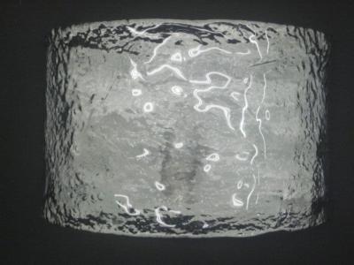  A V Mazzega 2 Pairs Italian Mid Century Modern Murano Venetian Ice Glass Sconces Mazzega