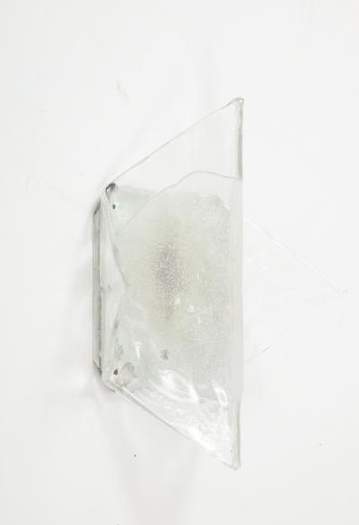  A V Mazzega A V Mazzega Glass Origami Sconces