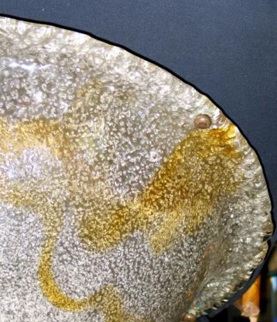  A V Mazzega Handblown Murano Glass Ceiling Light by Mazzega