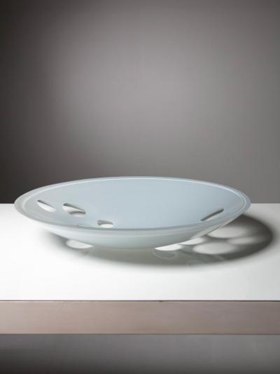  A V Mazzega Large Murano Glass Bowl by A V Mazzega