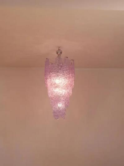  A V Mazzega Large Murano glass chandelier by Carlo Nason for Mazzega