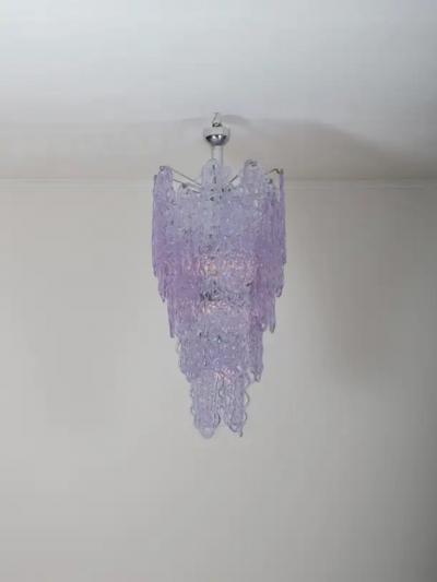  A V Mazzega Large Murano glass chandelier by Carlo Nason for Mazzega