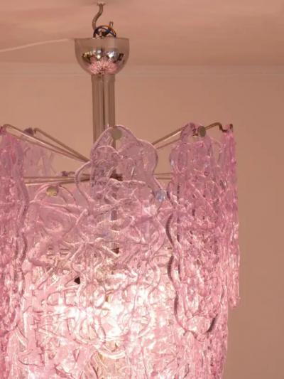  A V Mazzega Large Murano glass chandelier by Carlo Nason for Mazzega