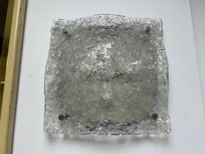  A V Mazzega Large Pair Of Murano Glass Sconces