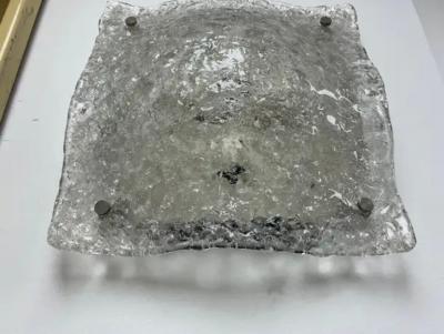  A V Mazzega Large Pair Of Murano Glass Sconces