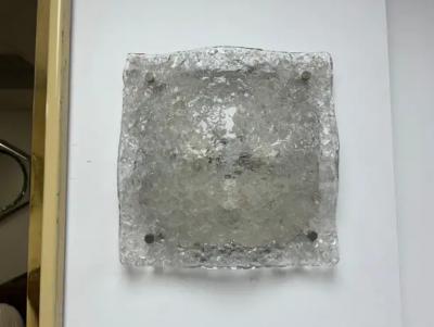  A V Mazzega Large Pair Of Murano Glass Sconces