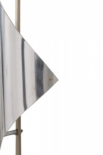  A V Mazzega Mazzega Italian Modern Handblown Glass Polished Stainless Steel Wall Light