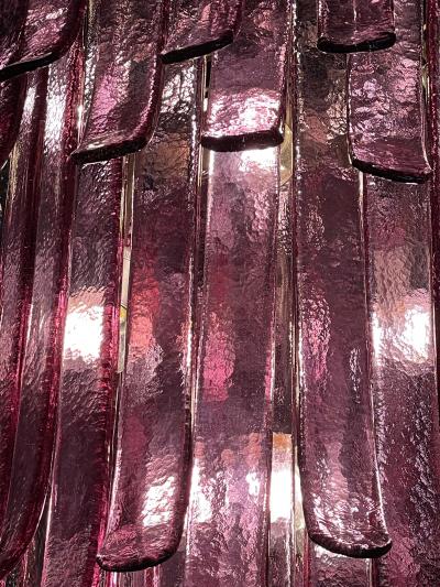  A V Mazzega Monumental a v Mazzega 3 Tier Lilac Murano Glass Chandelier