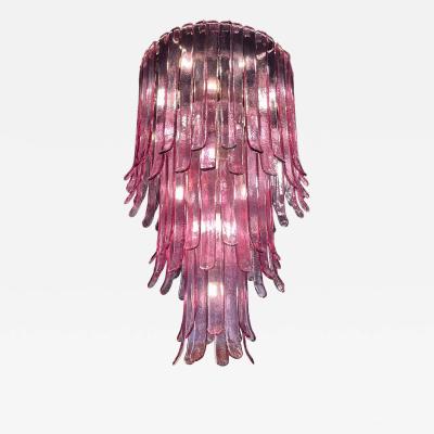  A V Mazzega Monumental a v Mazzega 3 Tier Lilac Murano Glass Chandelier