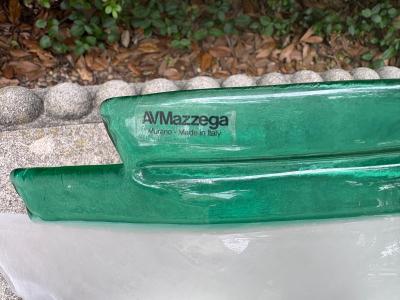 A V Mazzega Pair Of Murano Glass Sconces By Mazzega