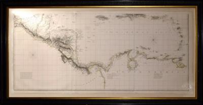 AARON ARROWSMITH CHART OF THE WEST INDIES AND SPANISH DOMINIONS IN NORTH AMERICA