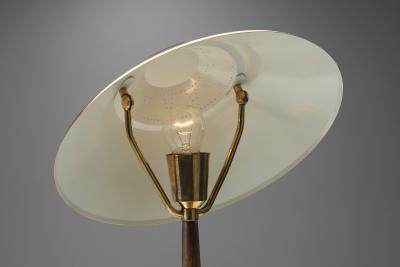  AB E Hansson Co AB E Hansson Co Brass Table Lamp with Adjustable Shade Sweden 1950s