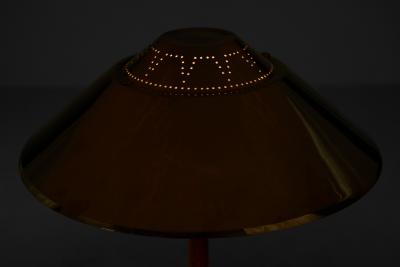  AB E Hansson Co AB E Hansson Co Brass Table Lamp with Adjustable Shade Sweden 1950s