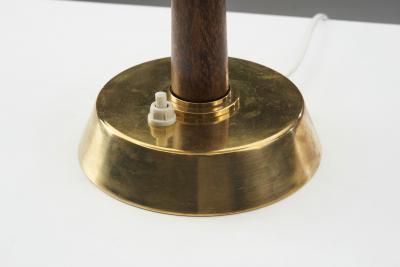  AB E Hansson Co AB E Hansson Co Brass Table Lamp with Adjustable Shade Sweden 1950s