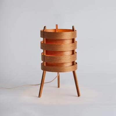  AB Ellysett 1960s Hans Agne Jakobsson Tripod Wood Table Lamp for AB Ellysett