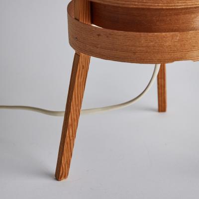  AB Ellysett 1960s Hans Agne Jakobsson Tripod Wood Table Lamp for AB Ellysett