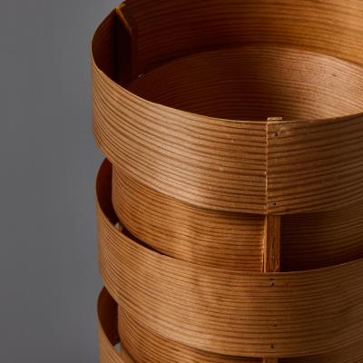 AB Ellysett 1960s Hans Agne Jakobsson Tripod Wood Table Lamp for AB Ellysett 