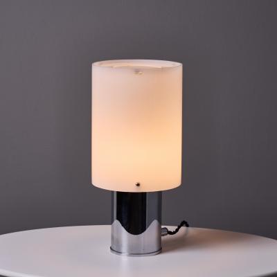  AB Markaryd 1960s Hans Agne Jakobsson Opaline Perspex and Chrome Table Lamp for Markaryd
