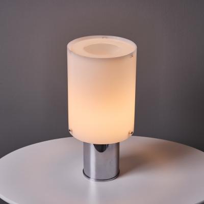 AB Markaryd 1960s Hans Agne Jakobsson Opaline Perspex and Chrome Table Lamp for Markaryd