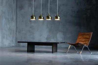  AB Markaryd Brass Pendant Lamp by Hans Agne Jakobsson for Markaryd Scandinavia 1960s