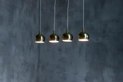  AB Markaryd Brass Pendant Lamp by Hans Agne Jakobsson for Markaryd Scandinavia 1960s