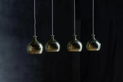  AB Markaryd Brass Pendant Lamp by Hans Agne Jakobsson for Markaryd Scandinavia 1960s