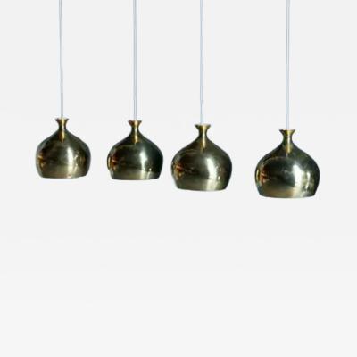  AB Markaryd Brass Pendant Lamp by Hans Agne Jakobsson for Markaryd Scandinavia 1960s