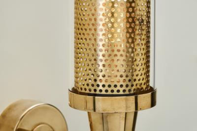  AB Markaryd Hans Agne Jakobsson Brass Wall Lamp for AB Markaryd Sweden ca 1960s