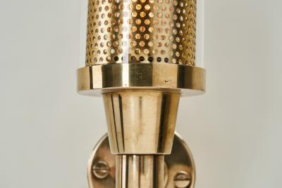  AB Markaryd Hans Agne Jakobsson Brass Wall Lamp for AB Markaryd Sweden ca 1960s