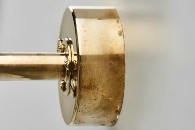  AB Markaryd Hans Agne Jakobsson Brass Wall Lamp for AB Markaryd Sweden ca 1960s