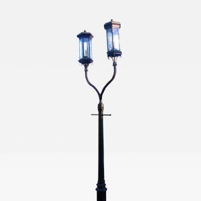  ADG Lighting 2 headed Lantern On Post