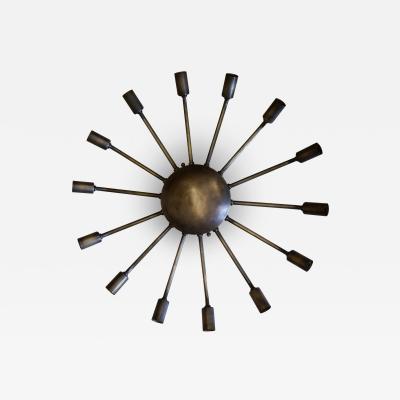  ADG Lighting 90765 Mid Century 14 Lite Brass Wall Sconce or ceiling flush ADG Lighting