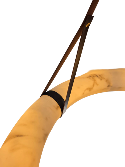  ADG Lighting Alabaster leather fixture