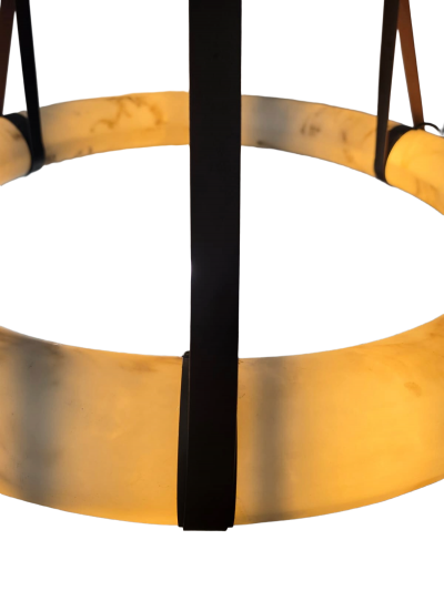  ADG Lighting Alabaster leather fixture