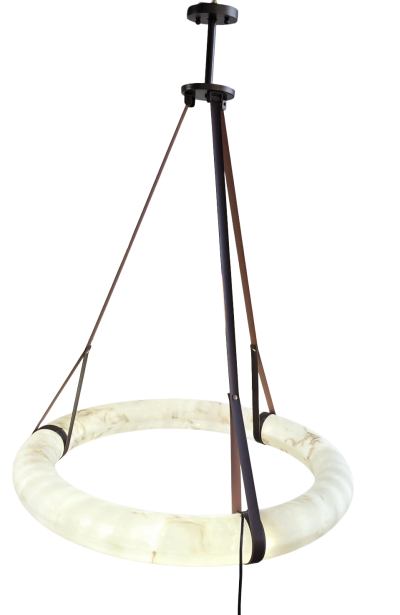  ADG Lighting Alabaster leather fixture