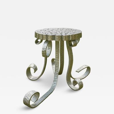  ADG Lighting Aluminum hammered stool